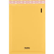Global Industrial Self Seal Bubble Mailers, 10-3/4"L x 7-1/8"W, Gold, 100/Pack