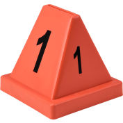 Global Industrial™ Numbered Cones, 1-20, Red