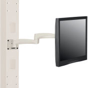 Global Industrial™ Fixed Height LED/LCD Monitor Wall Mount Arm with VESA Plate, Beige