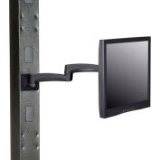 Global Industrial™ Fixed Height LED/LCD Flat Panel Monitor Arm with VESA Plate, Black