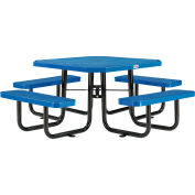 Global Industrial™ 46" Octagonal Picnic Table, Expanded Metal, Blue