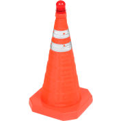 6pcs 18" Portable Collapsible Pop Up Safety Traffic Cone Driving Safety Accident 