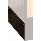 Hallowell KCSB18ME Wood/Metal Hybrid Locker Closed Side Base 18x6 Black