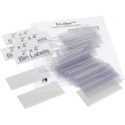 Aigner Tri-Dex TR-2400 Slide-In Label Holder 2" x 4" for Stacking Bins, Price per Pack of 25