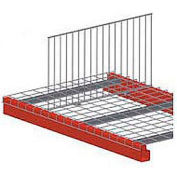 Global Industrial™ Pallet Rack Wire Deck Divider, 46"D x 18"H