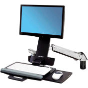 Ergotron® 45-266-026 StyleView® Sit-Stand Combo Arm, Polished Aluminum