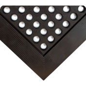 Wearwell® Industrial WorkSafe® Drainage Mat 5/8" Thick 2' x 3' Black/Black Border