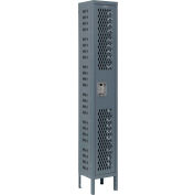 Global Industrial Infinity® Single Tier 1 Dr Ventilated Locker, 12"Wx12"Dx72"H, Assembled