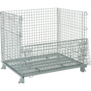 Global Industrial™, Folding Wire Container 48"L x 40"W x 42-1/2"H 3000 Lb. Capacity