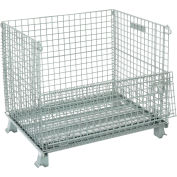 Global Industrial&#153; Folding Wire Container, 40&quot;L x 32&quot;W x 34-1/2&quot;H, 3000 Lb. Capacity