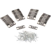 Global Industrial Locker Number Plate Kit, Numbered 500-699, 200/Pack