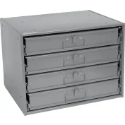 Small Parts Drawer Shelving - 38W x 12D x 84H, 17 Adjustable Shelves,  108 Drawers