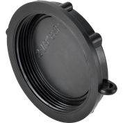 Global Industrial Polypropylene 2-1/8" Female BSP Short Schuetz Dust Cap - Pkg Qty 5