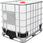 Global Industrial IBC Container 275 Gallon UN approved w/ Composite Metal Pallet Base