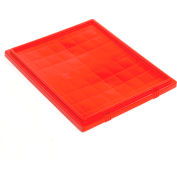 Global Industrial™ Lid LID231 for Stack and Nest Storage Container SNT225, SNT230, Red - Pkg Qty 3
