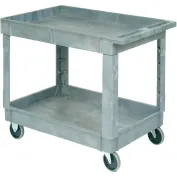 Rubbermaid Utility Cart, 16 x 30, 2-Shelf, 500 Lb. Load