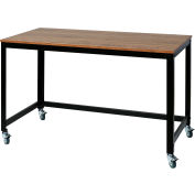 OneSpace Mobile Loft Writing Desk - Steel with Wood Surface