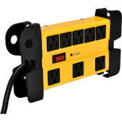 Global Industrial™ Safety Surge Protected Power Strip, 8 Outlets, 15A, 1200 Joules, 6' Cord
