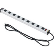 Global Industrial™ Power Strip, 9 Outlets, 15A, 25"L, 6' Cord