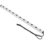 Global Industrial™ Power Strip, 10 Outlets, 15A, 48"L, 6' Cord