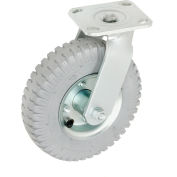 Global Industrial™ Swivel Plate Caster 8" Full Pneumatic Wheel 300 lb. Capacity