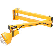 Global Industrial Double Arm Dock Light w/ Screw-In Med. Base, 40" Reach,Par38 Bulb Compatible