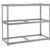 Global Industrial Wide Span Rack 72Wx24Dx84H, 3 Shelves No Deck 900 Lb Cap. Per Level, Gray