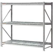 【送料無料】Industrial 3racks Global Industrial™ 3 Level, Extra HD Bulk Storage Rack, Wire Deck