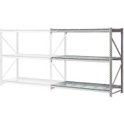 Global Industrial Extra Heavy Duty Storage Rack, Wire Deck, 72"Wx24"Dx72"H Add-On
