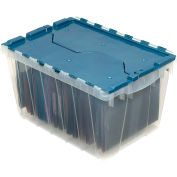 Akro-Mils Clear KeepBox Container 66486FILEB w/File Rails - 21-1/2"L x 15"W x 12-1/2"H - Pkg Qty 6