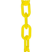 2" Heavy Duty Plastic Chain, 50 Feet, Yellow