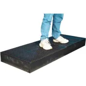 Workplace Floor Mat, No Slip/Anti-Fatigue/Drainage, Narrow Grid, WMFMGPM 