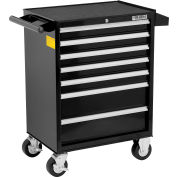 Global Industrial™ 26-3/8" x 18-1/8" x 37-13/16" 7 Drawer Black Roller Tool Cabinet