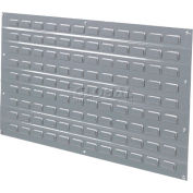Global Industrial Louvered Wall Panel Without Bins 36x19 Gray - Pkg Qty 4