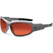 Ergodyne® 56121 Skullerz® Loki Safety Glasses, // Goggles Gray Frame/PZ-Copper Lens