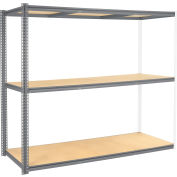 Global Industrial High Capacity Add-On Rack 96x36x60 Levels Wood Deck 800 Lb Per Level GRY