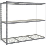 Global Industrial™ High Capacity Add-On Rack 96x36x60 Levels Wire Deck 800 Lb Per Level GRY