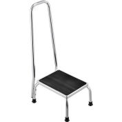 Global Industrial™ Medical Step Stool With Handrail, Non-Skid Rubber Footstool Platform