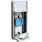Ergotron® 60-595-062 StyleView® VL Enclosure Wall-Mount Computer Workstation