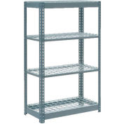 Global Industrial™ Heavy Duty Shelving 36"W x 24"D x 72"H With 4 Shelves - Wire Deck - Gray