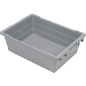 Quantum Cross Stack Nest Tub TUB2417-8 - 23-3/4 x 17-1/4 x 8 Gray - Pkg Qty 6