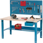 Global Industrial&#153; Complete Industrial Workbench With Plastic Laminate Square Edge, 60&quot; x 30&quot;