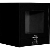 Global Industrial™ Counter Top CRT Security Computer Cabinet, Black