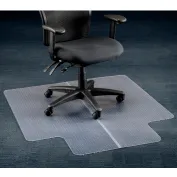 Heavy Duty Low Pile Carpet Chair Mat with Beveled Edge & Lip-36 W