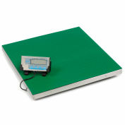Brecknell PS500 Series Low Profile Digital Floor Scale, 500 lb x 0.2 lb, 22"x22" Platform