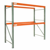 Global Industrial™ Tear Drop Pallet Rack Starter 144"W X 48"D X 120"H, 5970 Lbs. Capacity