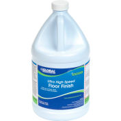 Global Industrial Ultra High Speed Floor Finish - Case Of Four 1 Gallon Bottles