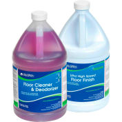 Global Industrial™ Floor Cleaning Kit - Floor Cleaner & Finish - Case Of Two 1-Gallon Bottles