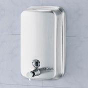 Global Industrial&#153; Stainless Steel Vertical Liquid Soap Dispenser - 1000 ml