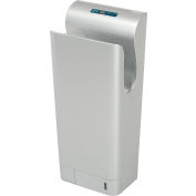 Global Industrial High Velocity Vertical Automatic Hand Dyer W/ HEPA Filter, Silver, 110-120V